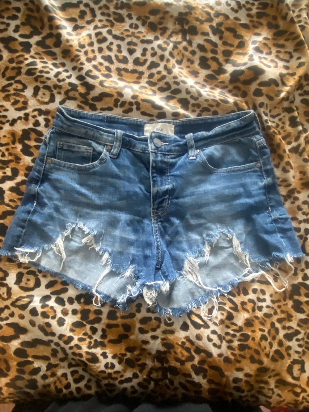 Cute Denim Distressed Shorts